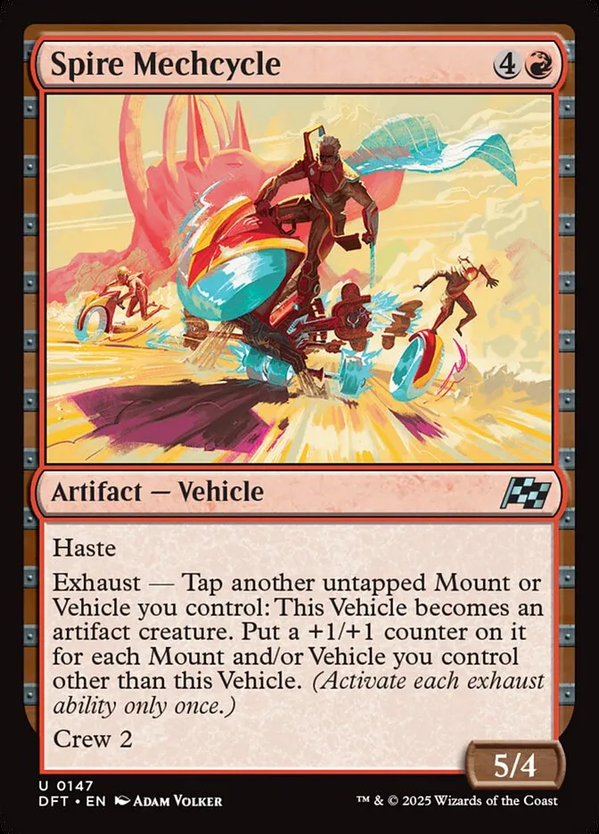 2025 Aetherdrift Spire Mechcycle uncommon #147 uncommon card image