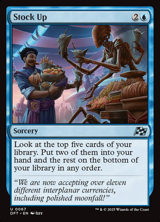 2025 Aetherdrift Stock Up uncommon #67 uncommon card image