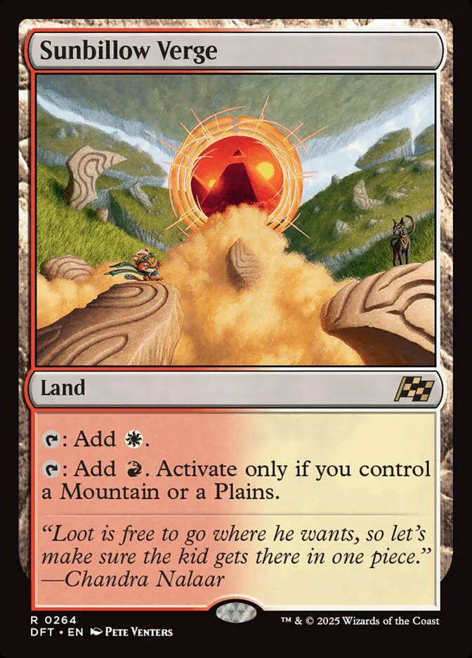 2025 Aetherdrift Sunbillow Verge [Foil] rare #264 rare card image