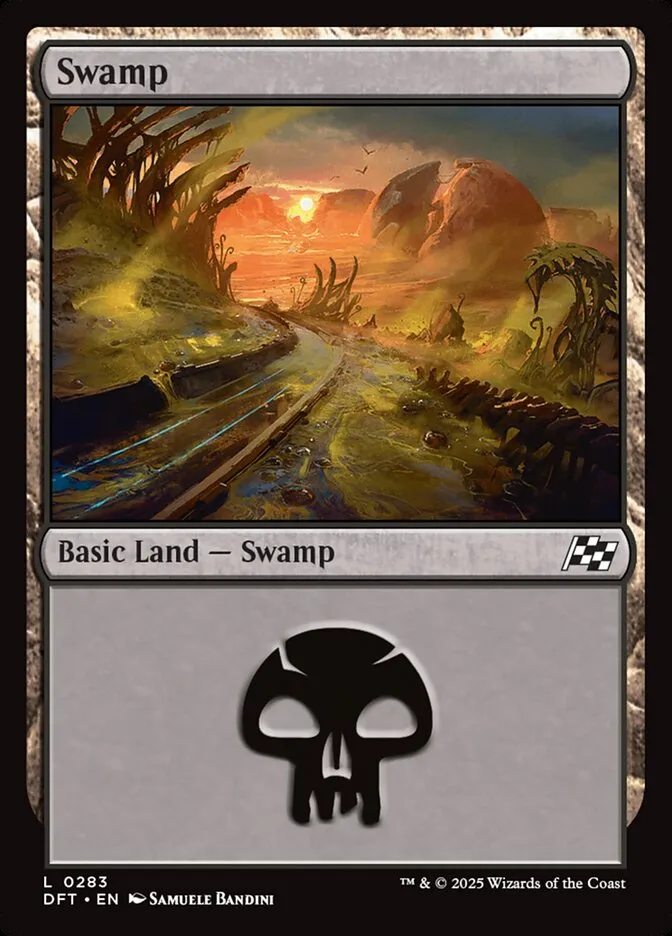 2025 Aetherdrift Swamp common #283 common card image