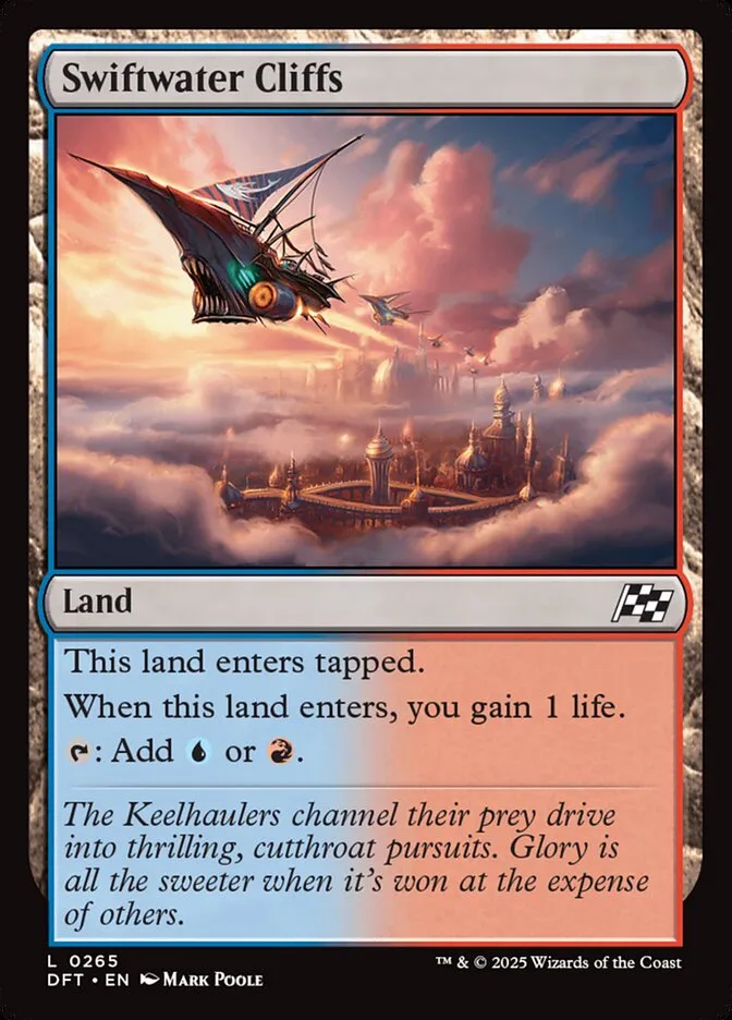 2025 Aetherdrift Swiftwater Cliffs common #265 common card image