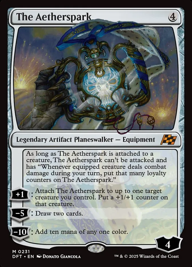 2025 Aetherdrift The Aetherspark mythic #231 mythic card image