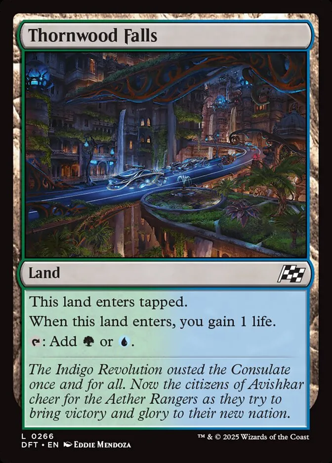 2025 Aetherdrift Thornwood Falls common #266 common card image
