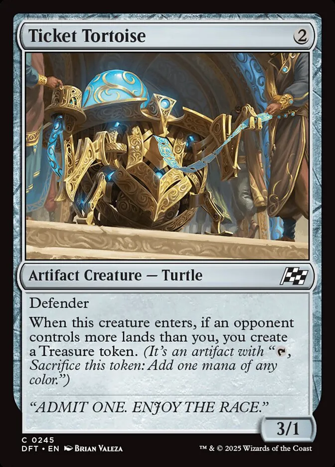 2025 Aetherdrift Ticket Tortoise common #245 common card image