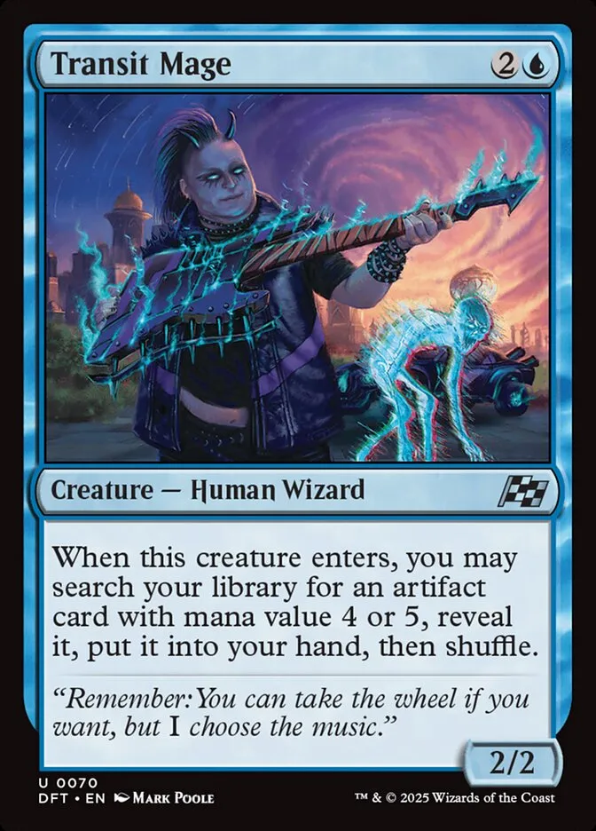 2025 Aetherdrift Transit Mage [Foil] uncommon #70 uncommon card image