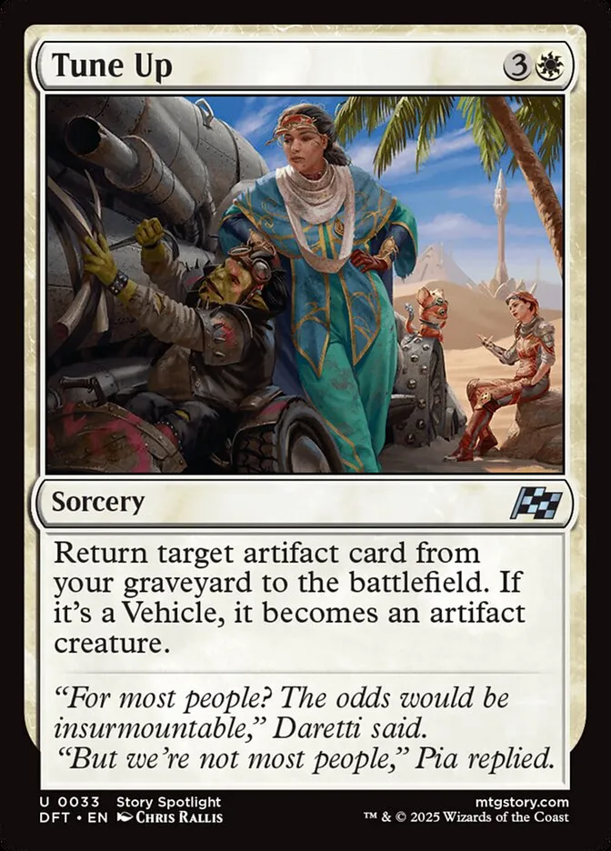 2025 Aetherdrift Tune Up uncommon #33 uncommon card image