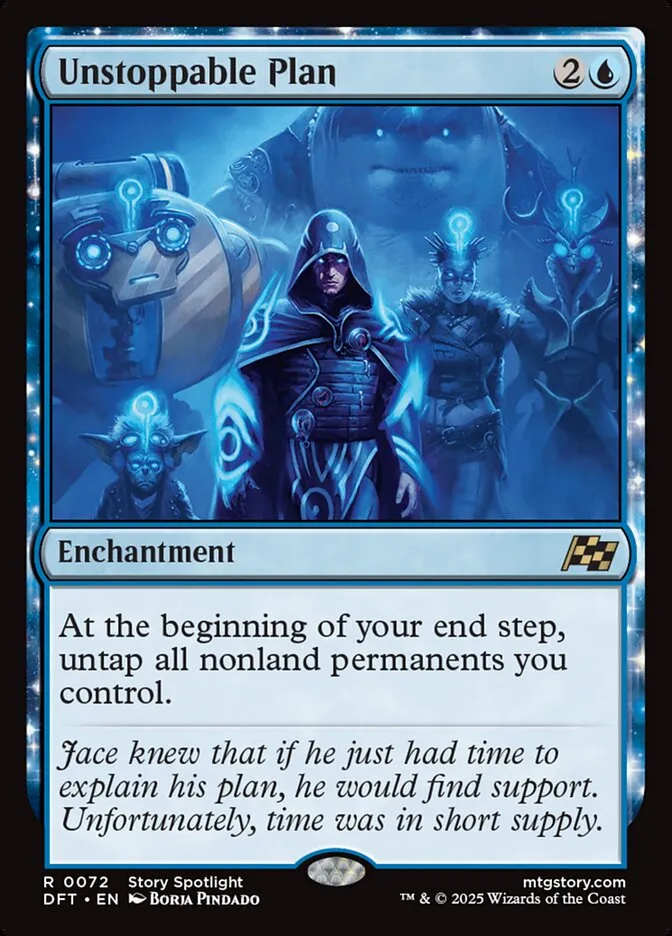 2025 Aetherdrift Unstoppable Plan rare #72 rare card image