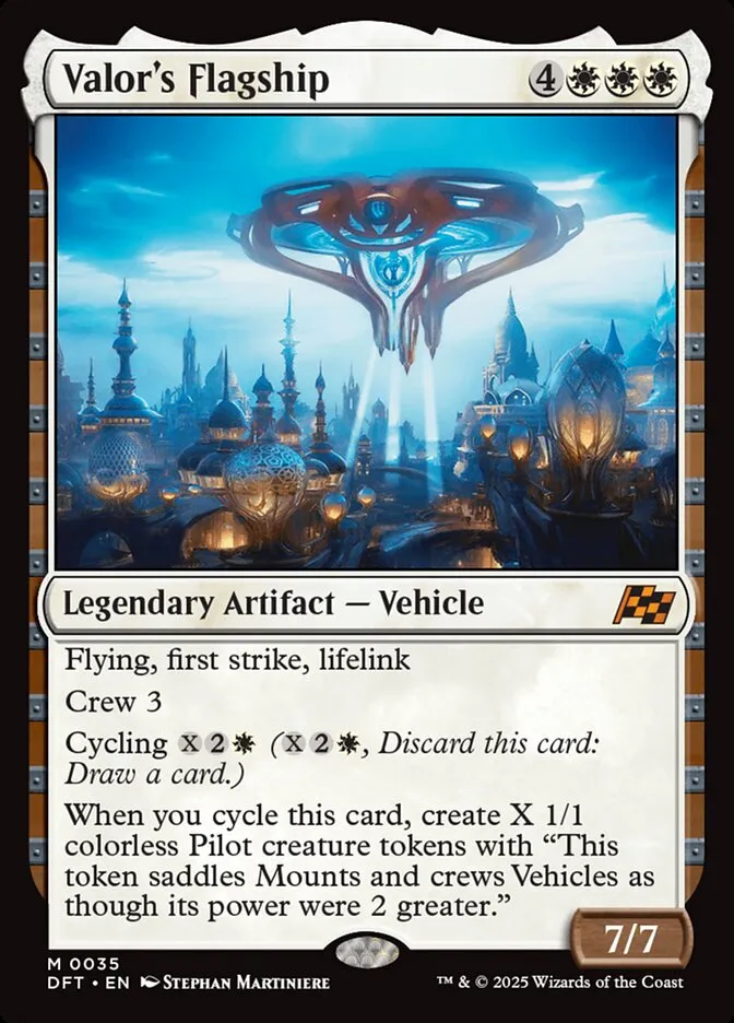 2025 Aetherdrift Valor's Flagship mythic #35 mythic card image
