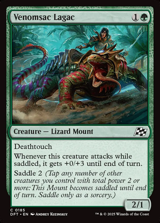 2025 Aetherdrift Venomsac Lagac common #185 common card image