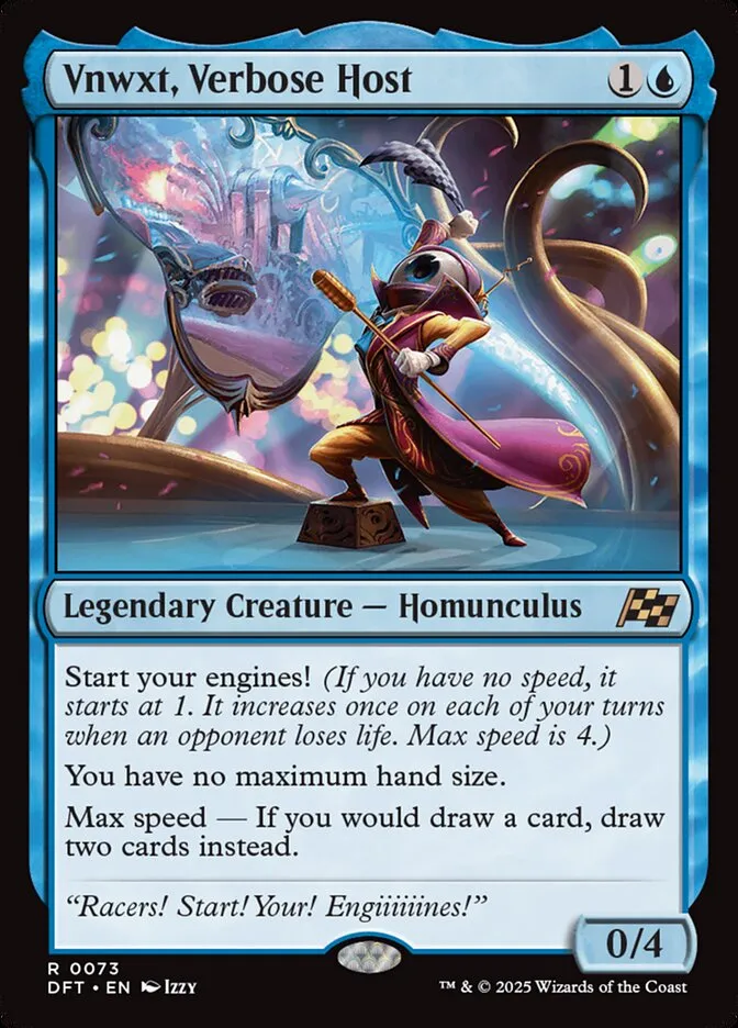 2025 Aetherdrift Vnwxt, Verbose Host [Foil] rare #73 rare card image