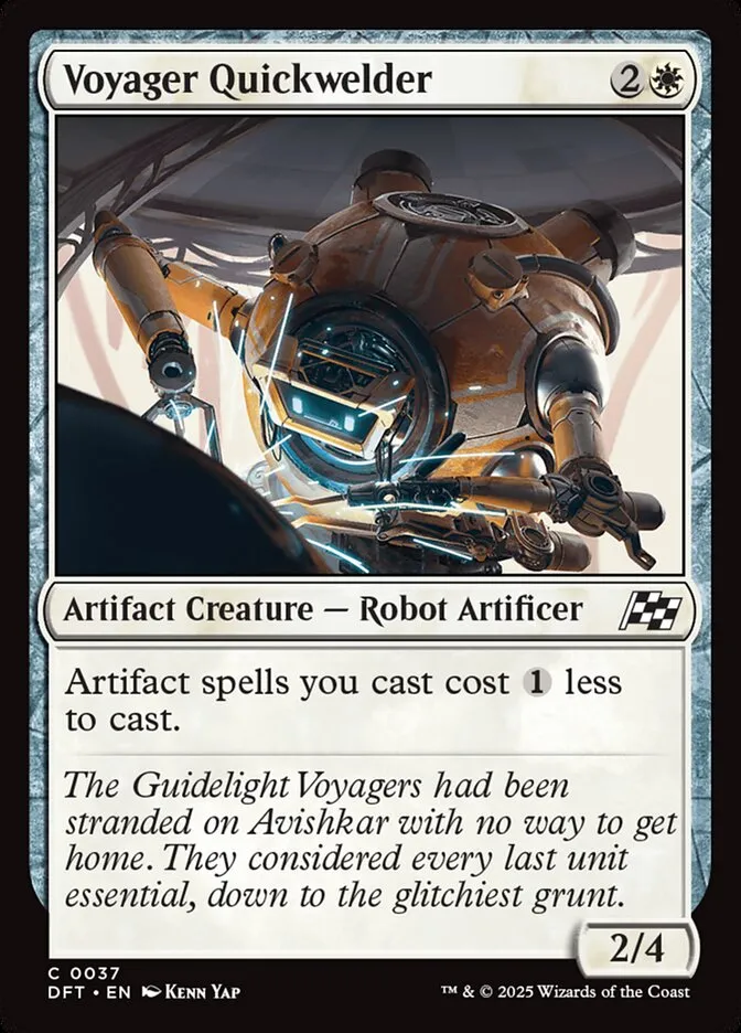 2025 Aetherdrift Voyager Quickwelder [Foil] common #37 common card image