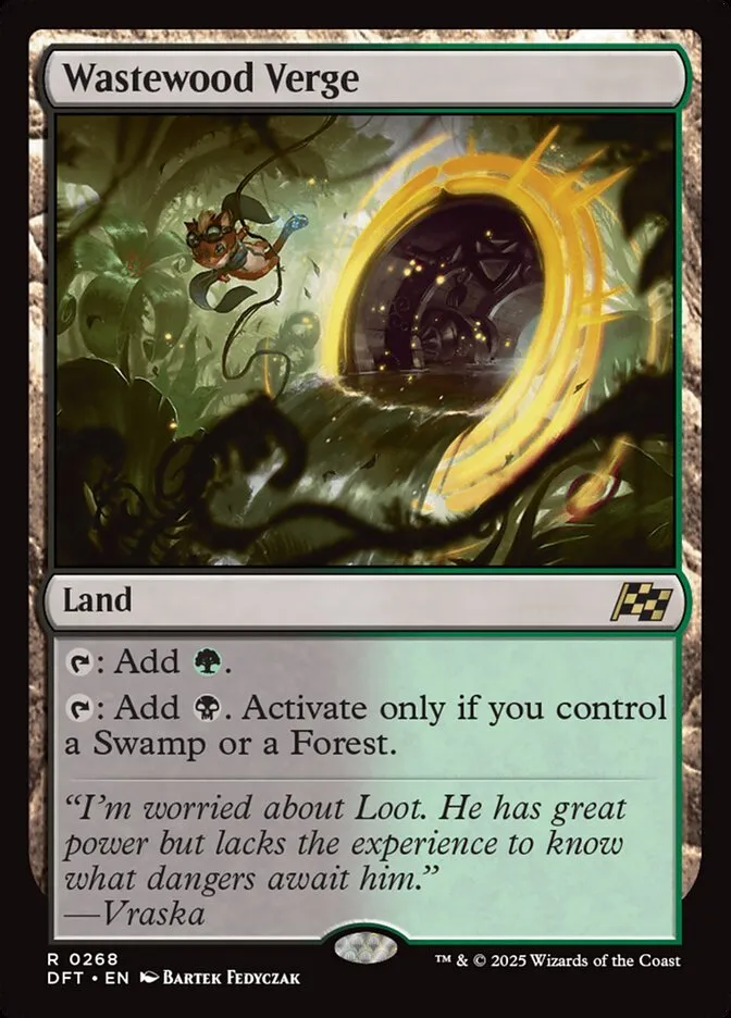 2025 Aetherdrift Wastewood Verge rare #268 rare card image