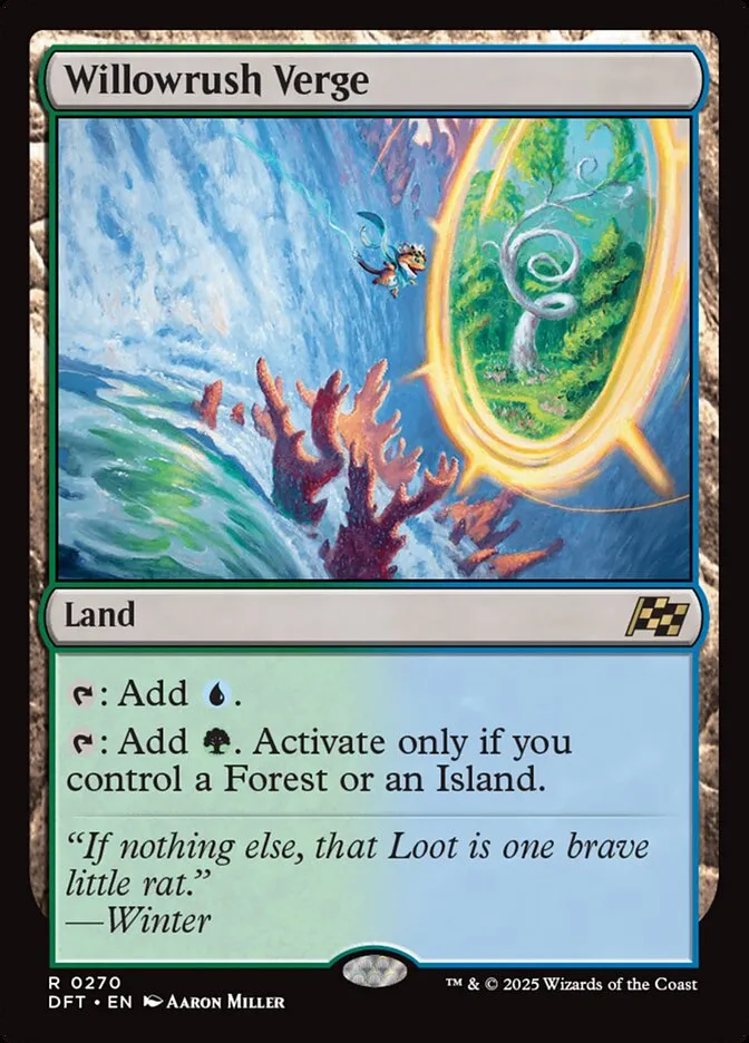 2025 Aetherdrift Willowrush Verge rare #270 rare card image