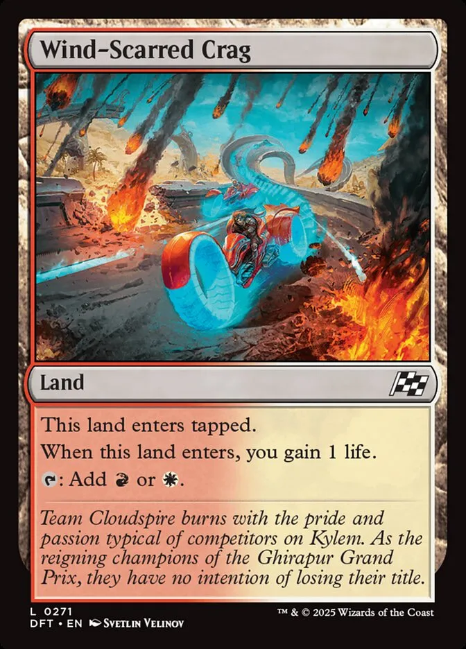 2025 Aetherdrift Wind-Scarred Crag common #271 common card image