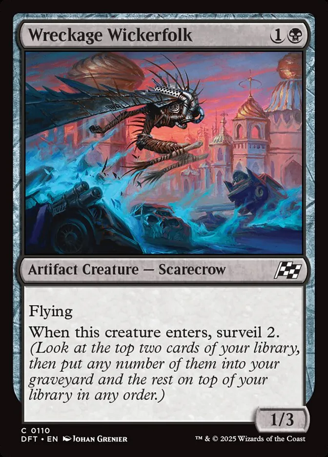 2025 Aetherdrift Wreckage Wickerfolk common #110 common card image
