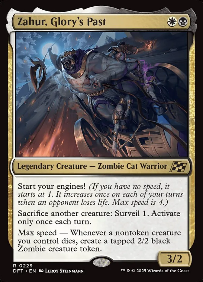 2025 Aetherdrift Zahur, Glory's Past rare #229 rare card image
