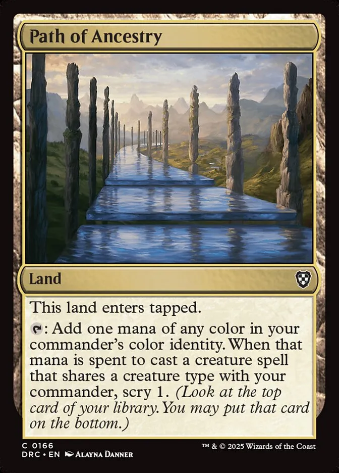 2025 Aetherdrift Commander Path of Ancestry common #166 common card image