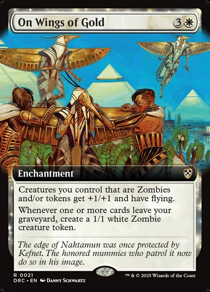 2025 Aetherdrift Commander On Wings of Gold #21 rare card image