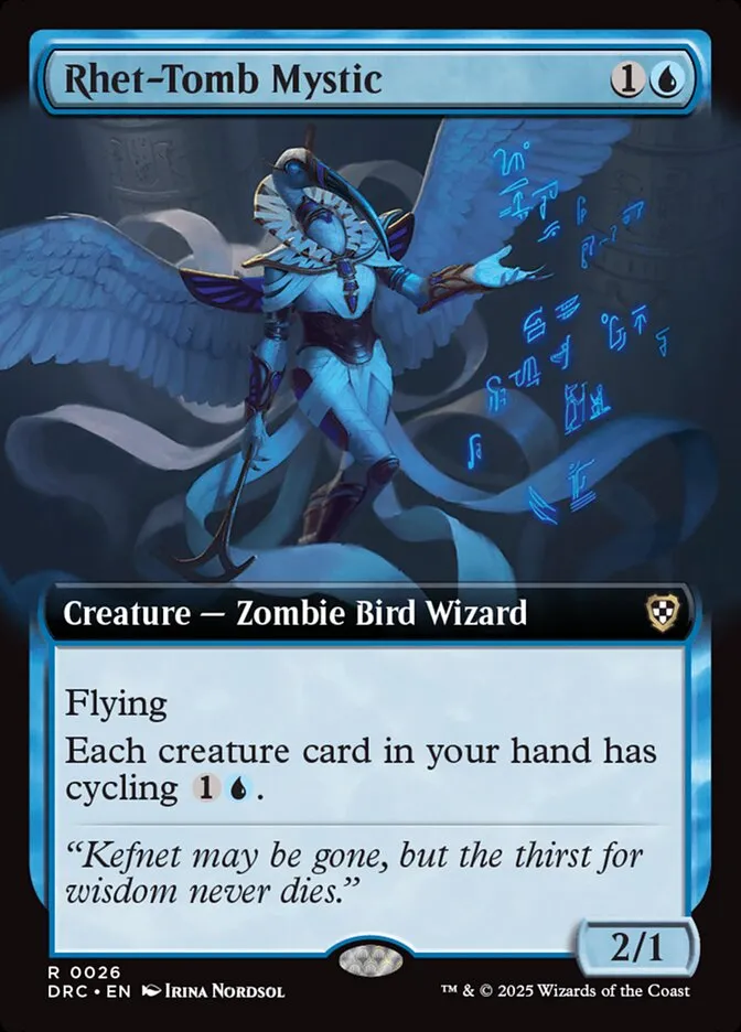 2025 Aetherdrift Commander Rhet-Tomb Mystic rare #26 rare card image