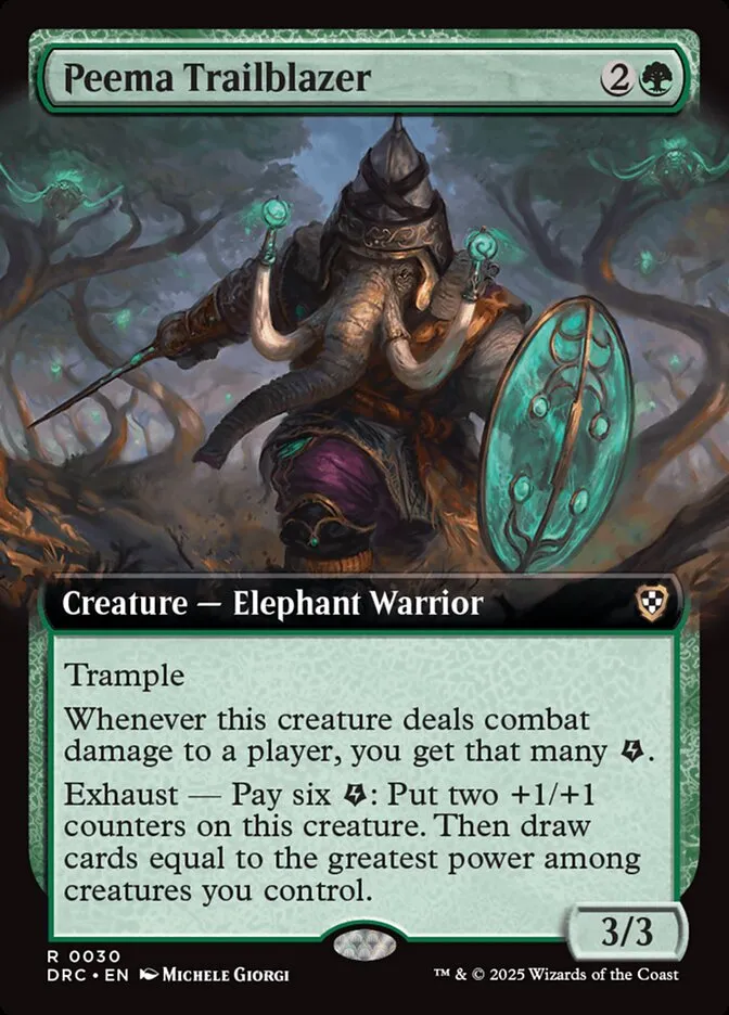 2025 Aetherdrift Commander Peema Trailblazer rare #30 rare card image