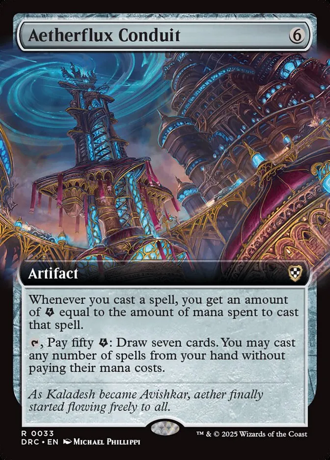 2025 Aetherdrift Commander Aetherflux Conduit rare #33 rare card image