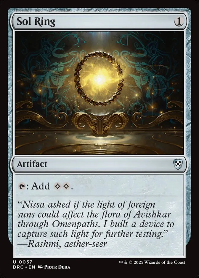 2025 Aetherdrift Commander Sol Ring uncommon #57 uncommon card image