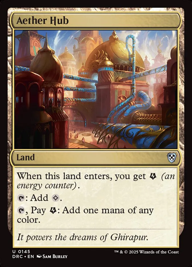 2025 Aetherdrift Commander Aether Hub uncommon #145 uncommon card image