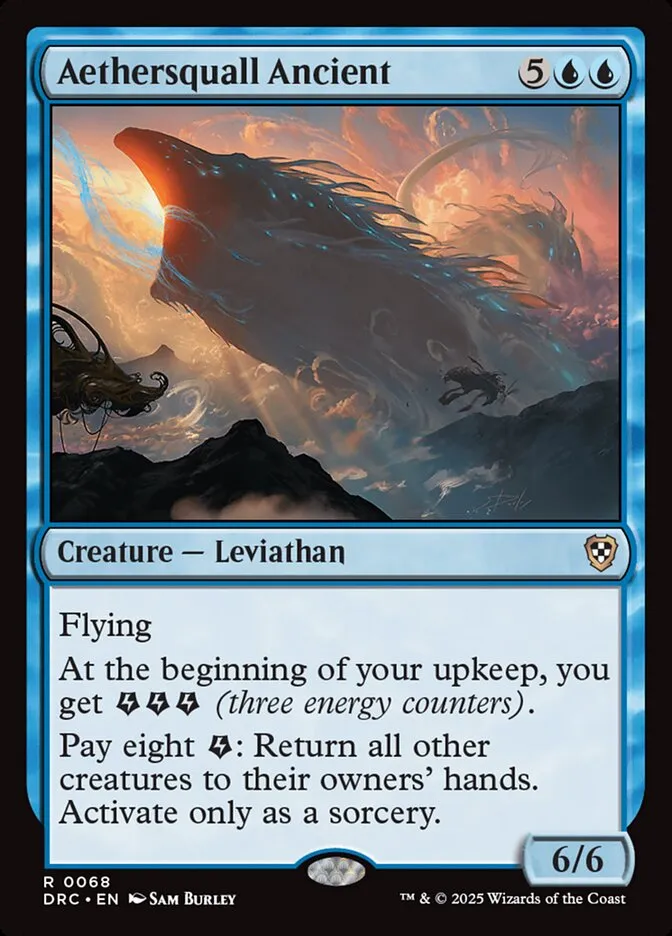 2025 Aetherdrift Commander Aethersquall Ancient rare #68 rare card image