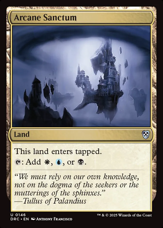 2025 Aetherdrift Commander Arcane Sanctum uncommon #146 uncommon card image