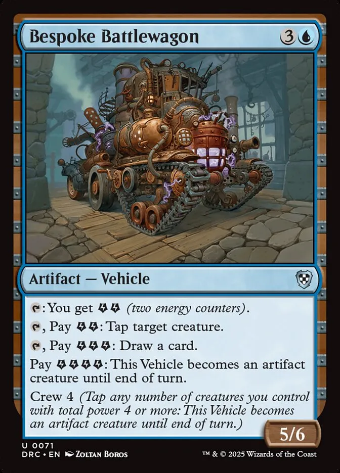 2025 Aetherdrift Commander Bespoke Battlewagon uncommon #71 uncommon card image