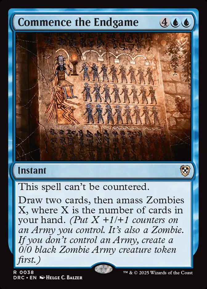2025 Aetherdrift Commander Commence the Endgame rare #38 rare card image