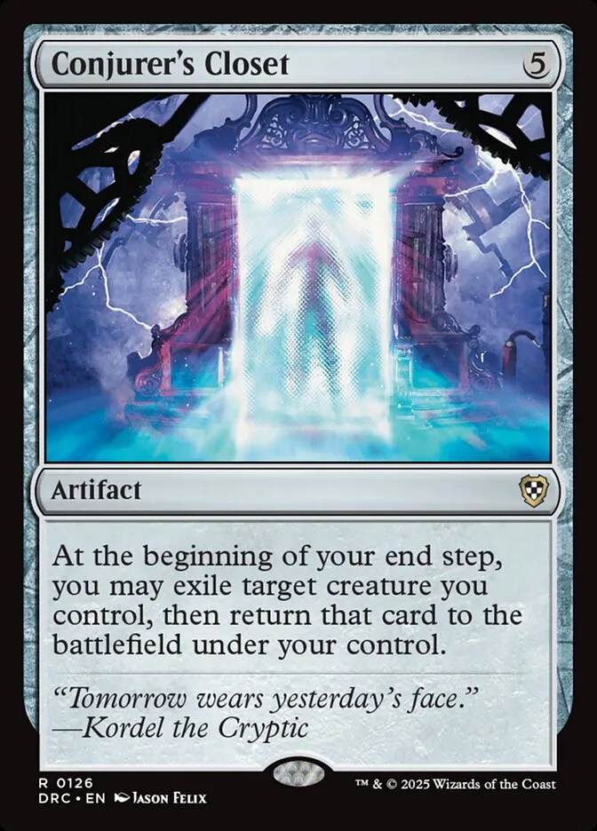 2025 Aetherdrift Commander Conjurer's Closet rare #126 rare card image