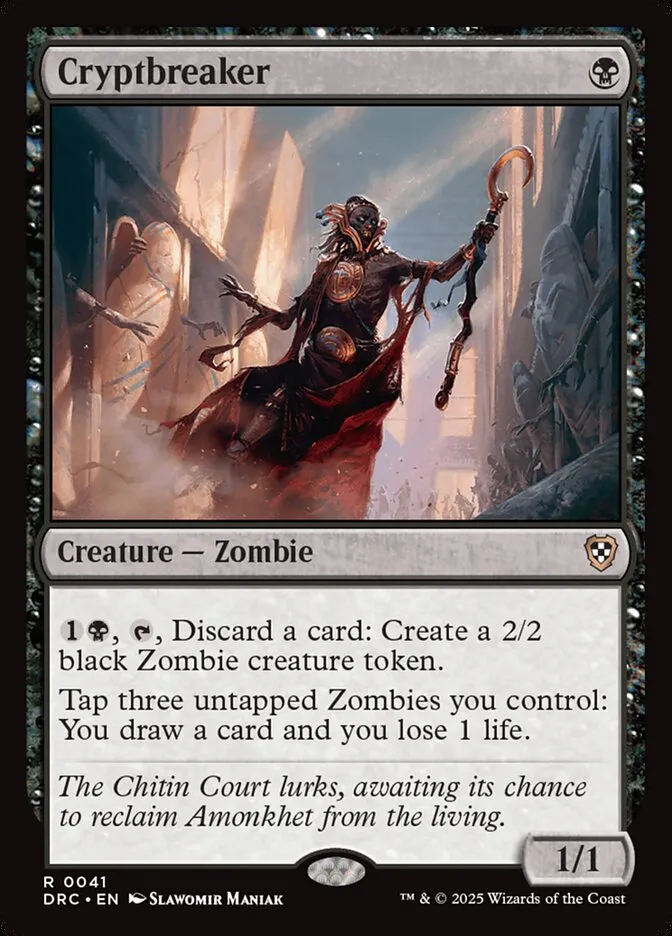 2025 Aetherdrift Commander Cryptbreaker rare #41 rare card image