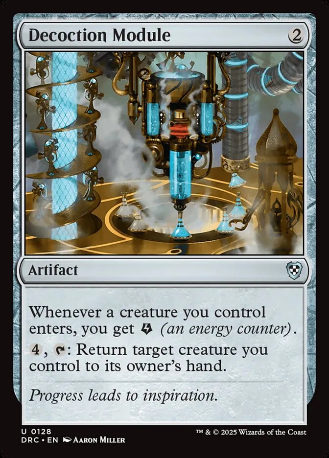 2025 Aetherdrift Commander Decoction Module uncommon #128 uncommon card image