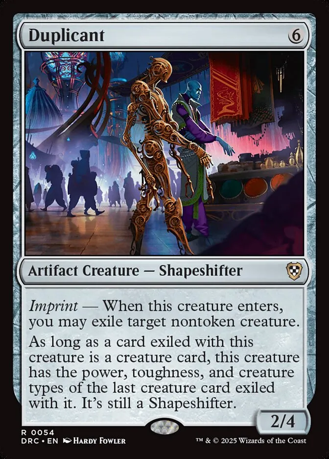 2025 Aetherdrift Commander Duplicant rare #54 rare card image