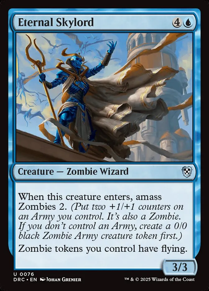 2025 Aetherdrift Commander Eternal Skylord uncommon #76 uncommon card image