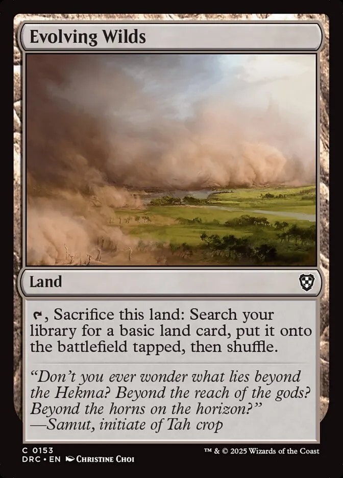 2025 Aetherdrift Commander Evolving Wilds common #153 common card image