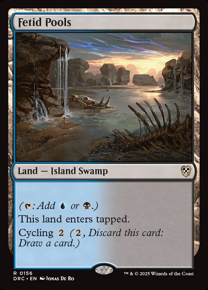 2025 Aetherdrift Commander Fetid Pools rare #156 rare card image