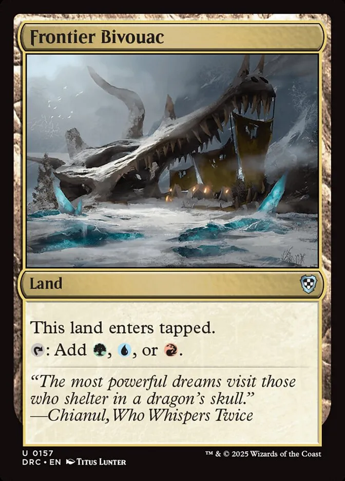 2025 Aetherdrift Commander Frontier Bivouac uncommon #157 uncommon card image
