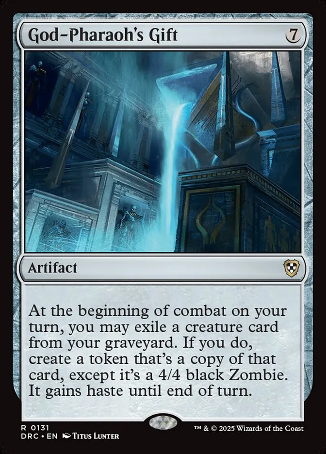 2025 Aetherdrift Commander God-Pharaoh's Gift rare #131 rare card image