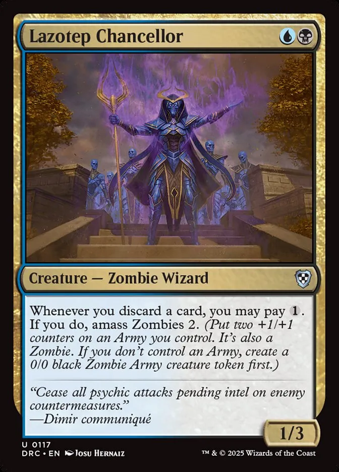 2025 Aetherdrift Commander Lazotep Chancellor uncommon #117 uncommon card image