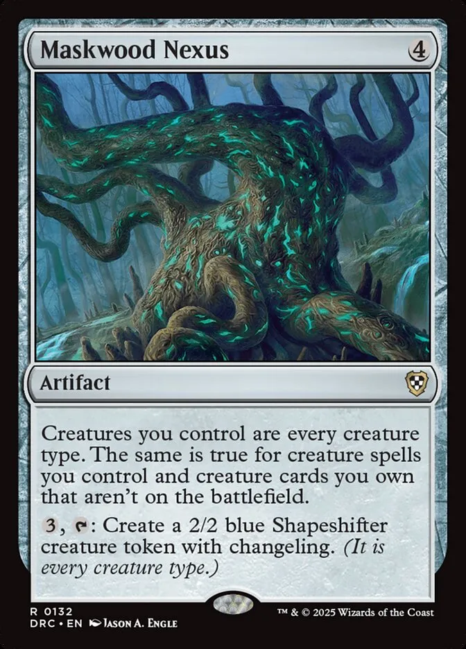 2025 Aetherdrift Commander Maskwood Nexus rare #132 rare card image