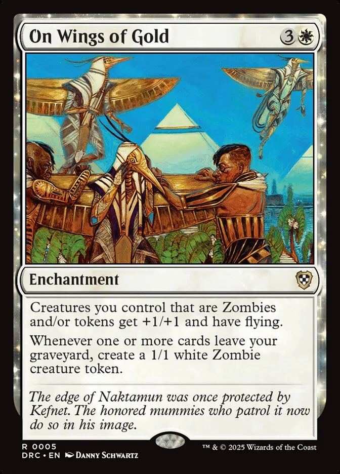 2025 Aetherdrift Commander On Wings of Gold #5 rare card image