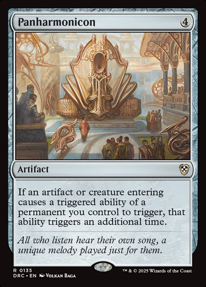 2025 Aetherdrift Commander Panharmonicon rare #135 rare card image