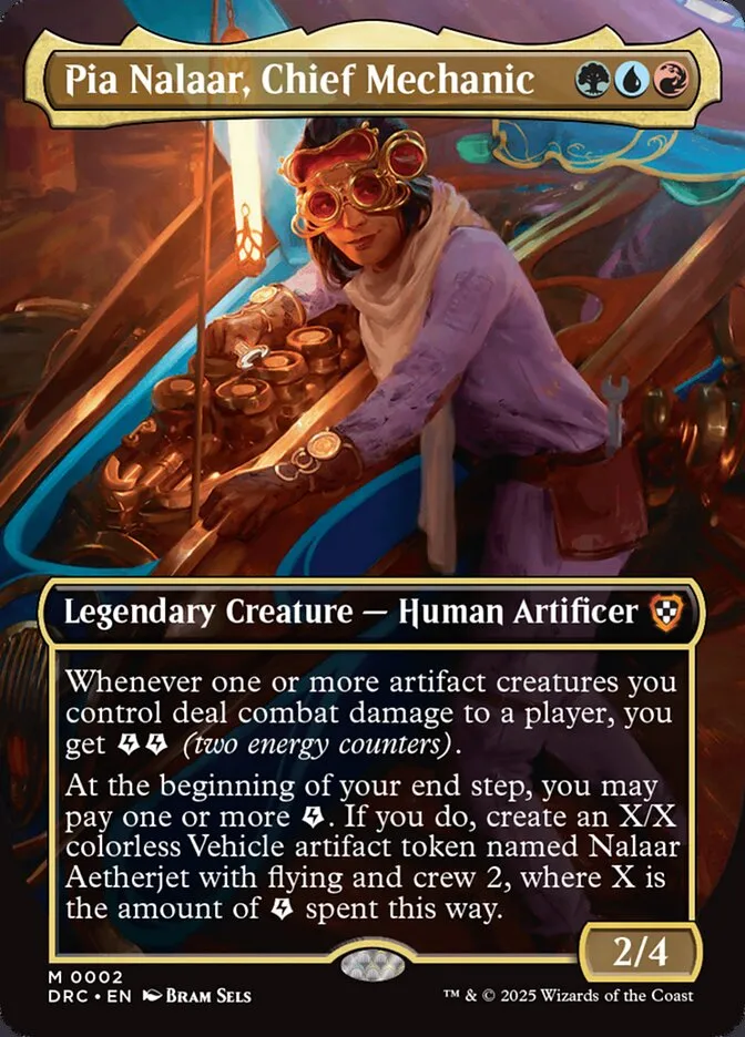 2025 Aetherdrift Commander Pia Nalaar, Chief Mechanic mythic #2 mythic card image