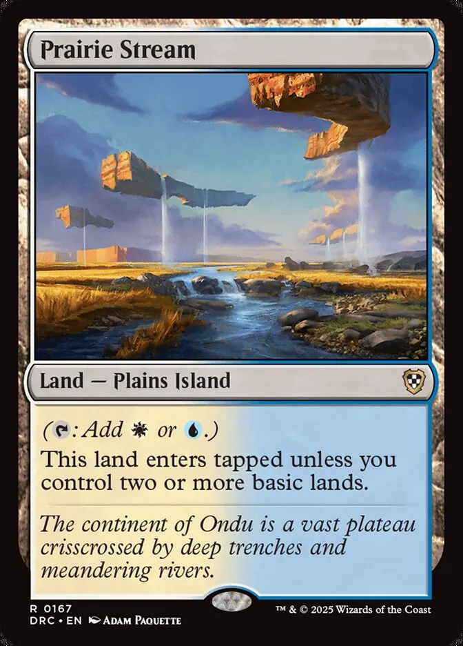 2025 Aetherdrift Commander Prairie Stream rare #167 rare card image