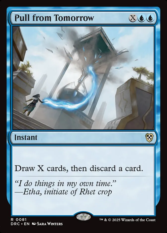 2025 Aetherdrift Commander Pull from Tomorrow rare #81 rare card image