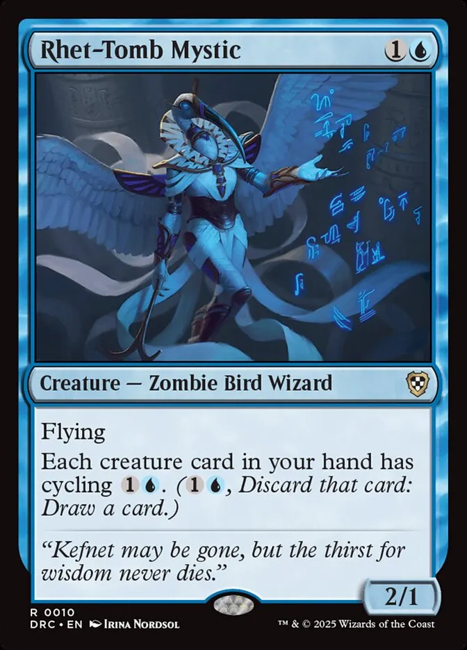 2025 Aetherdrift Commander Rhet-Tomb Mystic rare #10 rare card image