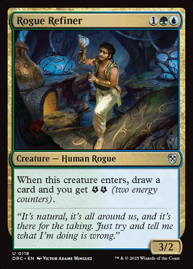 2025 Aetherdrift Commander Rogue Refiner uncommon #118 uncommon card image