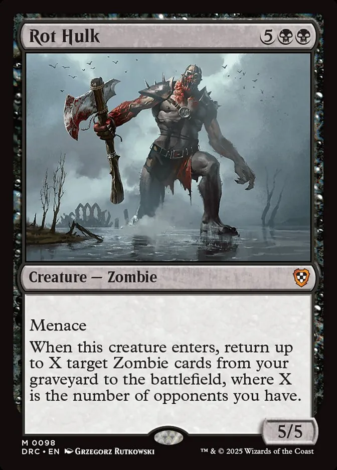 2025 Aetherdrift Commander Rot Hulk mythic #98 mythic card image